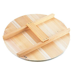 雅漆工芸 厚手サワラH型取手木蓋 42cm用 AKB03042