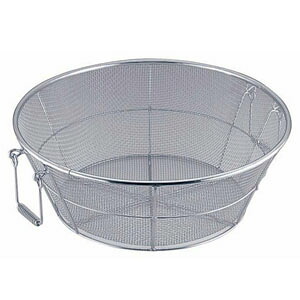 本間冬治工業 18-8 手付揚ざる 荒目 60cm