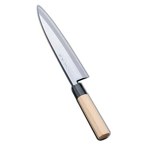 堺實光 紋鍛 身卸庖丁 片刃 21cm AZT2101|mono