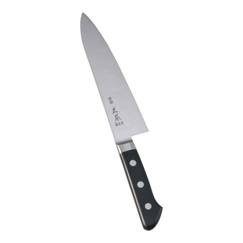 正本総本店 正本 ハイパーモリブデン鋼 ツバ付牛刀 両刃 18cm
