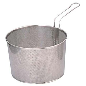 三宝産業 パンチングボイルバスケット 片手ハンドル 24cm｜mono