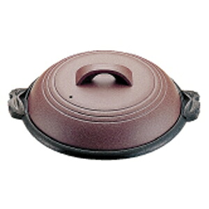 マイン アルミ陶板鍋素焼き茶 小結 24cm M10-544
