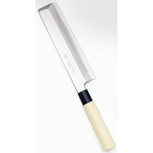 堺實光 特製霞 薄刃 片刃 19.5cm 34363