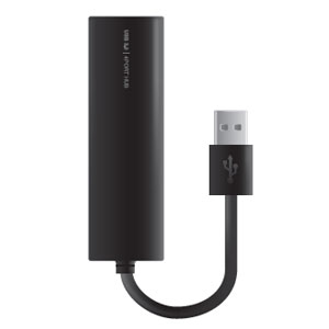 ナカバヤシ Digio2 USB3.0 4ポートハブ ブラック UH-3034BK