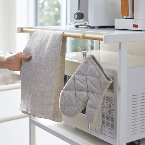 ゴミ箱上 キッチン 山崎実業 収納 キッチンラック メーカー直送 送料無料 食器棚 キッチンボード 送料無料 メーカー直送 山崎実業 トースター 送料無料 電子レンジ おしゃれ キッチン ホワイト インテリア スリム Mono