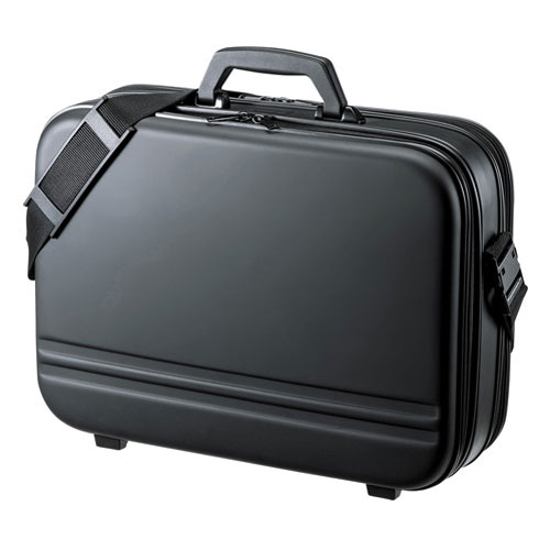 サンワサプライ セミハードPCケース（17.3型ワイド・ダブルタイプ・ブラック） BAG-716BK2｜mono