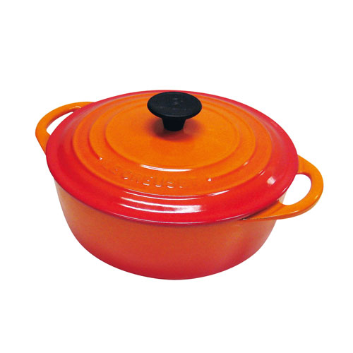 ル・クルーゼ Le Creuset ココット・ビス ロンド 22cm オレンジ 鋳物ホーロー 両手鍋 直火 ホーロー鍋 IH 鍋 鋳物 ホーロー ココット IH対応 耐熱 食洗器対応