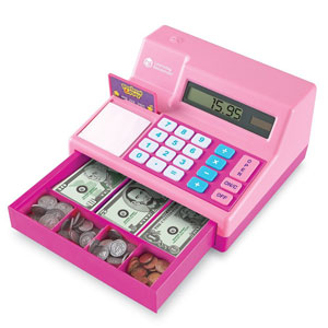 【##】【送料無料】LearningResourcesPretendPlay(R)CalculatorCashRegister(Pink)電卓式レジ米ドル付ピンクLER2629P【smtb-u】