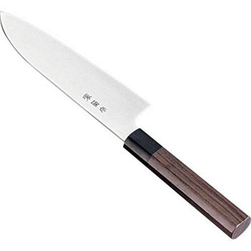 河村刃物 堺 菊守 和式 三徳 両刃 紫檀柄 17cm