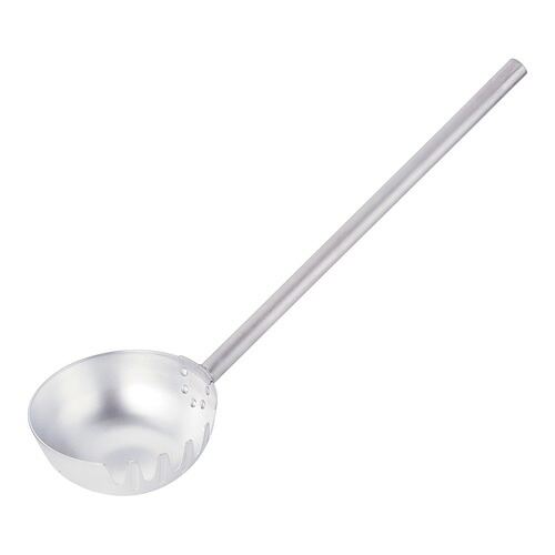 ヒキモト アルミ製麺ひしゃく 片口 φ20cm×柄長50cm