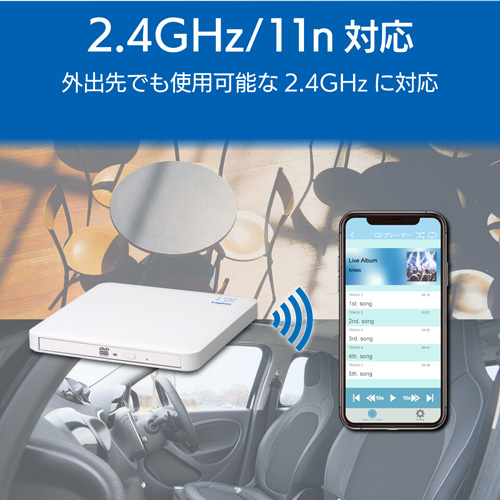 送料無料 ロジテック Logitec 2 4ghz Wifi Cd録音ドライブ ホワイト Ldr Ps24gwu3rwh Purplehouse Co Uk