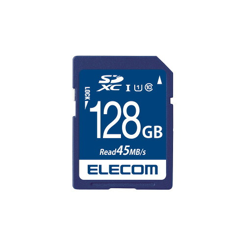 ポスト投函 エレコム ELECOM SD カード 128GB UHS-I U1 データ復旧サービス MF-FS128GU11R｜mono