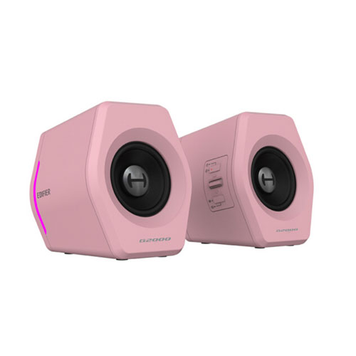 Edifierゲーミングスピーカー Hecate G2000 2.75インチフルレンジ 合計16W Bluetooth4.2 ED-G2000シリーズ ピンク ED-G2000-PK|mono