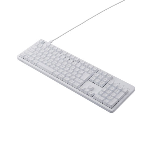 エレコム ELECOM 有線メカニカルフルキーボード ホワイト TK-MC50UKTWH