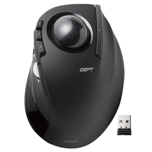 エレコム ELECOM ワイヤレストラックボール 人差し指操作タイプ ブラック M-DT1DRBK
