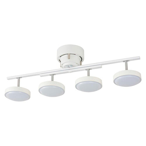 オーム電機 LED 4灯シーリングライト ホワイトウッド LT-YLS4RC-W 12,643円