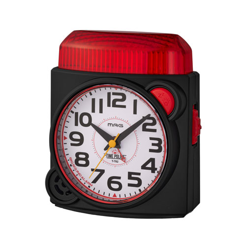 楽天市場】ノア精密 T-782 BK-Z MAG 大音量 目覚まし時計 タイムポリス