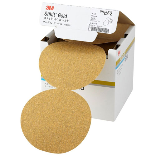 3M スリーエム スティキット ゴールドディスクロール 216U 穴なし 125mm径 #60