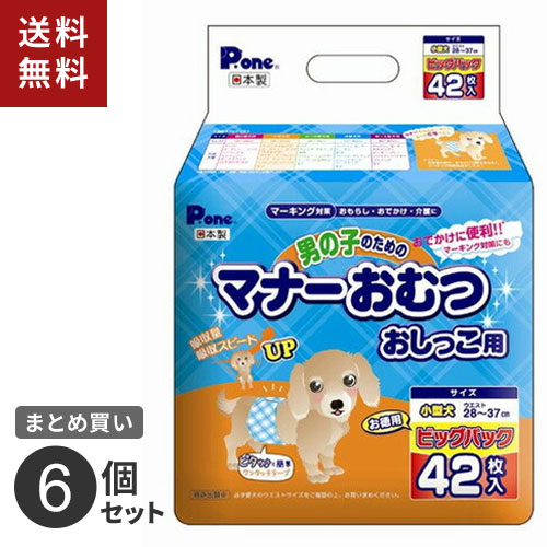 まとめ買い 第一衛材 男の子のためのマナーおむつ おしっこ用 ビッグパック 小型犬用 42枚 Pmo 706 6個セット メーカー直送