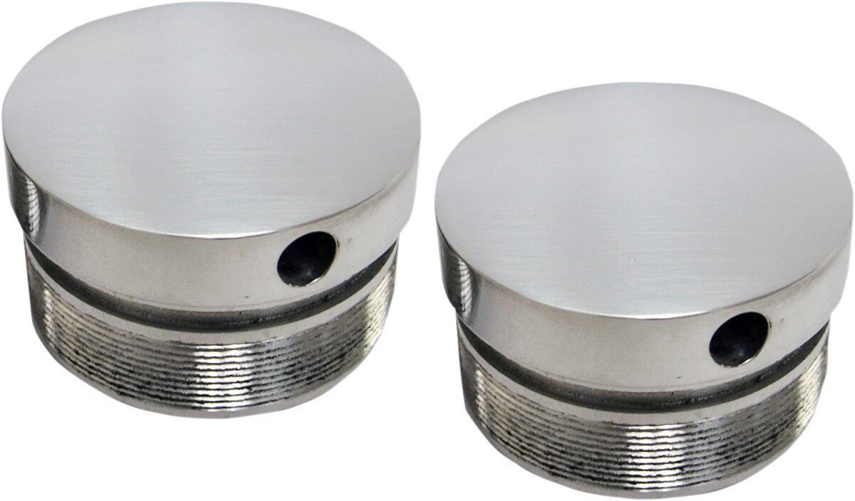 LA CHOPPERS エルエーチョッパーズ フォークチューブキャップ 49mm ポリッシュ 【CAPS FRK FLSH MNT 49MM PL [0404-0290]】 HARLEY-DAVIDSON ハーレーダビッドソン フロントフォークトップキャップ サスペンション 足回り