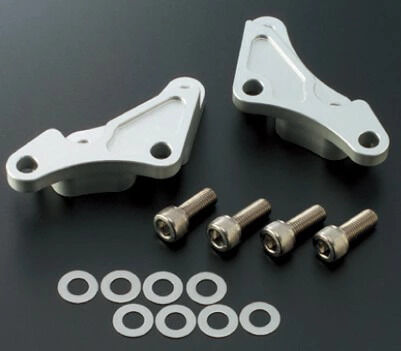 0507B:リアキャリパーサポート BLK BREMBO 2P&STDローター径 リア キャリパーサポート(BREMBO 2P&STD径)*STDアーム対応