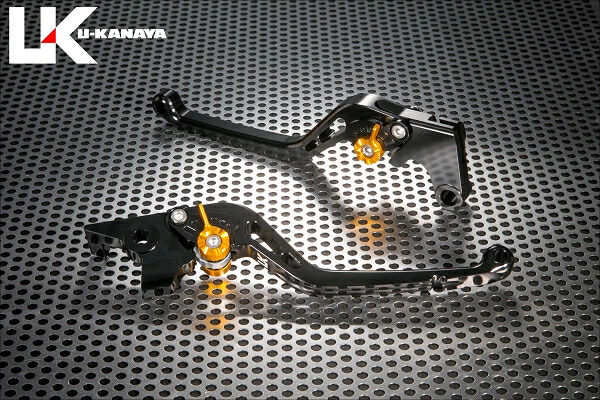 U-KANAYA ユーカナヤ スタンダードタイプ アルミビレットレバーセット CB650F CB650R CBR650F CBR650R HONDA ホンダ ブレーキ・クラッチレバーセット ハンドル周辺パーツ ハンドル レバーカラー:ブラック / アジャスターカラー:ゴールド|ウェビック 店