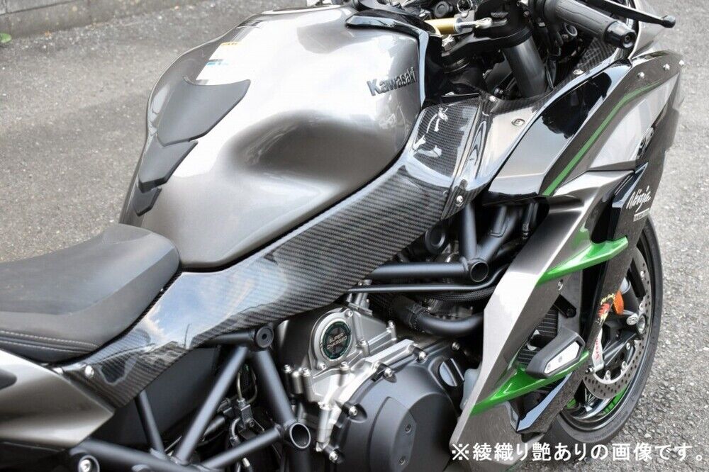 SPEEDRA スピードラ タンクサイドカバー ドライカーボン Ninja H2 SX SE KAWASAKI カワサキ サイドカウル・サイドカバー カウル関連 外装