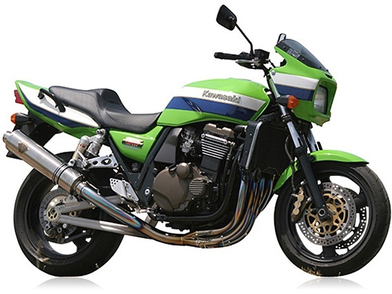 r’s gear アールズギア ワイバン フルエキゾーストマフラー シングルタイプ ZRX1200 R KAWASAKI カワサキ マフラー サイレンサーカラー：チタンポリッシュ