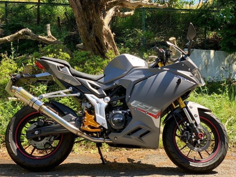 月木レーシング ツキギレーシング TRエキゾーストシステム レーシングタイプ ステンレスショートサイレンサー Demon150GR GPX フルエキゾーストマフラー マフラー
