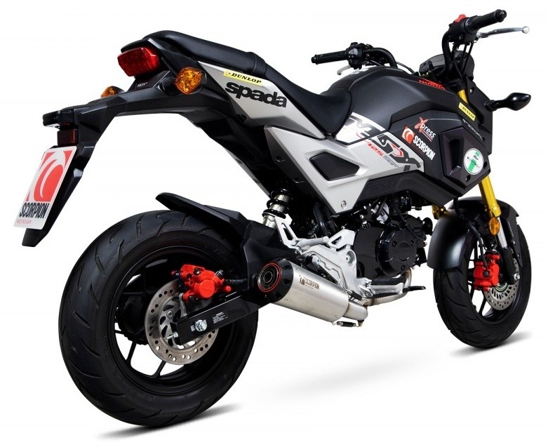 SCORPION スコーピオン レッドパワー フルエキゾーストマフラー MSX 125 HONDA ホンダ マフラー 素材：ブラッシュドステンレススチール｜ウェビック　店 42,340円