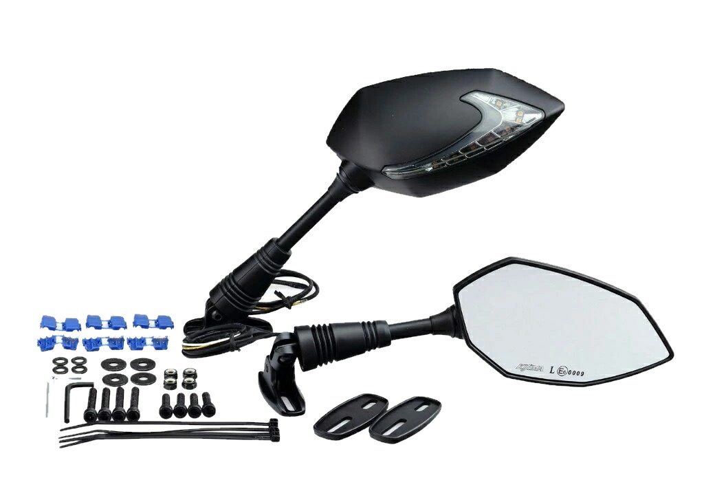 楽天市場】キジマ (KIJIMA) ミラー TECH06 カウルミラー&LED