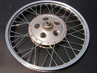 部品屋K&W 21インチ フロント鉄リムホイールキット(ドラムハブ用) SR400 SR500 YAMAHA ヤマハ ホイール ホイール関連 足回り