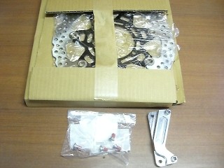 K&T ケイアンドティー フロントディスク取り付けサポート キット-1 D-TRACKER [Dトラッカー] KAWASAKI カワサキ キャリパーサポート・ブラケット ブレーキ