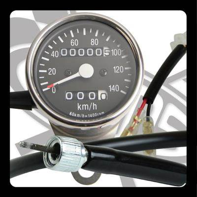 GOODS グッズ サイドマウントメーターキット Φ60 トリップ付き SR400 SR500 YAMAHA ヤマハ スピードメータータコメーターキット メーター・インジケーター関係 電装系