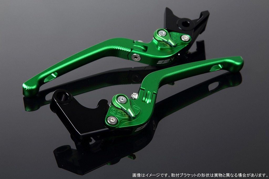 SPEEDRA スピードラ アルミビレットアジャストレバーセット 3D可倒式 125DUKEデューク 200DUKEデューク 250DUKEデューク 390DUKEデューク RC125 RC200 RC250 RC390 KTM ブレーキ・クラッチレバーセット ハンドル周辺パーツ ハンドル レバー本体カラー：マットグリーン