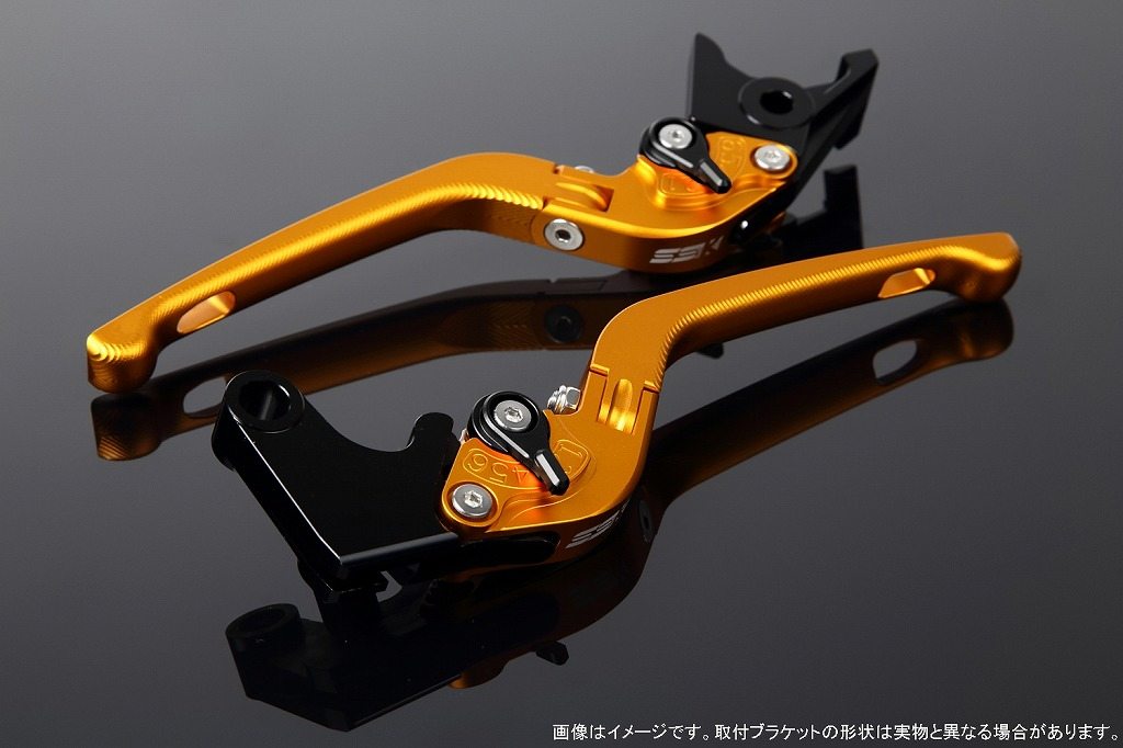 SPEEDRA スピードラ アルミビレットアジャストレバーセット 3D可倒式 YZF-R1 YAMAHA ヤマハ ブレーキ・クラッチレバーセット ハンドル周辺パーツ ハンドル レバー本体カラー:マットゴールド / アジャスターカラー:マットブラック|ウェビック 店