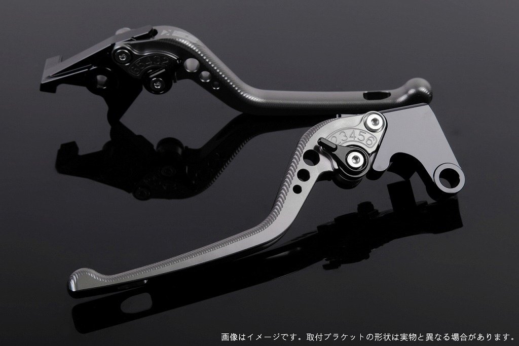 SPEEDRA スピードラ アジャストレバー 3Dロング スクランブラー デザートスレッド モンスター797 モンスター821 DUCATI ドゥカティ ブレーキレバー ハンドル周辺パーツ ハンドル レバー本体カラー：チタン / アジャスターカラー：ブラック｜ウェビック　店