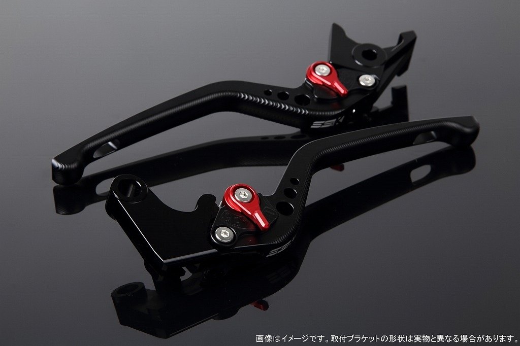 SPEEDRA スピードラ アジャストレバー 3Dロング ADV150 ADV160 PCX125 PCX160 HONDA ホンダ ブレーキレバー ハンドル周辺パーツ ハンドル アジャスターカラー：マットレッド / レバー本体カラー：マットブラック