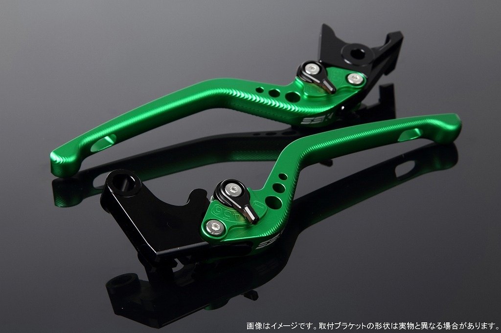 SPEEDRA スピードラ アジャストレバー 3Dロング GSX-R125 GSX-S125 SUZUKI スズキ ブレーキレバー ハンドル周辺パーツ ハンドル レバー本体カラー：マットグリーン / アジャスターカラー：マットブラック