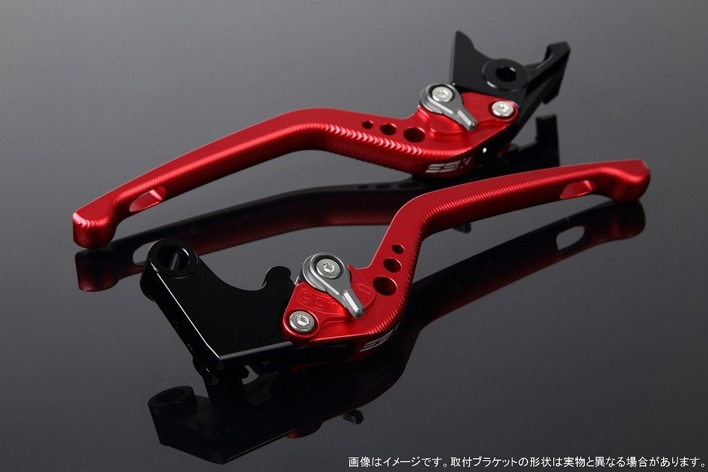 SPEEDRA スピードラ アジャストレバー 3Dロング XMAX YAMAHA ヤマハ ブレーキレバー ハンドル周辺パーツ ハンドル レバー本体カラー：マットレッド / アジャスターカラー：マットチタン｜ウェビック　店 9,204円