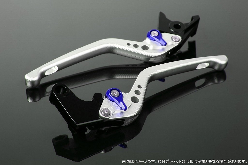 SPEEDRA スピードラ アジャストレバー 3Dロング ADV150 ADV160 PCX125 PCX160 HONDA ホンダ ブレーキレバー ハンドル周辺パーツ ハンドル アジャスターカラー：マットブルー / レバー本体カラー：マットシルバー