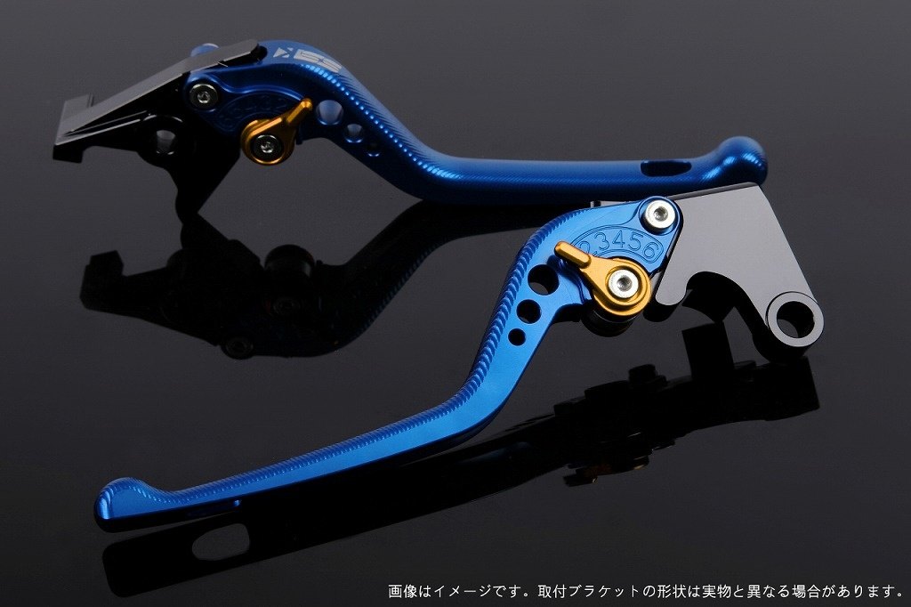 SPEEDRA スピードラ アジャストレバー 3Dロング スクランブラー デザートスレッド モンスター797 モンスター821 DUCATI ドゥカティ ブレーキレバー ハンドル周辺パーツ ハンドル レバー本体カラー:ブルー / アジャスターカラー:ゴールド|ウェビック 店
