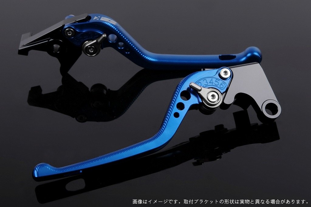 SPEEDRA スピードラ アジャストレバー 3Dロング ADV150 ADV160 PCX125 PCX160 HONDA ホンダ ブレーキレバー ハンドル周辺パーツ ハンドル レバー本体カラー：ブルー / アジャスターカラー：チタン