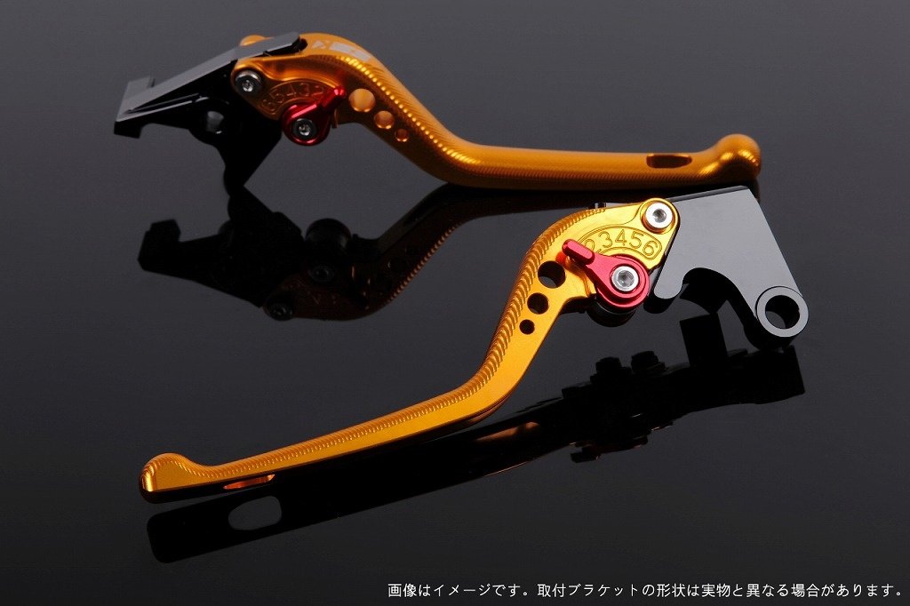 SPEEDRA スピードラ アジャストレバー 3Dロング スクランブラー デザートスレッド モンスター797 モンスター821 DUCATI ドゥカティ ブレーキレバー ハンドル周辺パーツ ハンドル アジャスターカラー：レッド / レバー本体カラー：ゴールド 9,620円