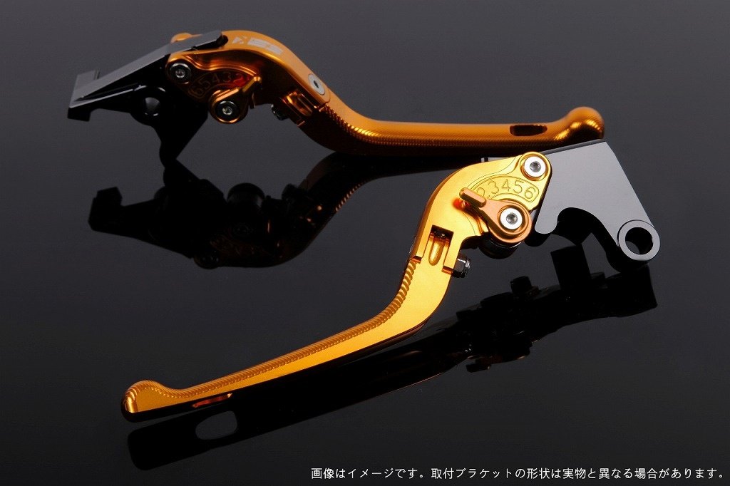 SPEEDRA スピードラ アジャストレバー 3D可倒式 スクランブラーカフェレーサー DUCATI ドゥカティ ブレーキレバー ハンドル周辺パーツ ハンドル レバー本体カラー：ゴールド / アジャスターカラー：ゴールド