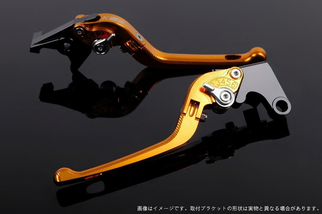SPEEDRA スピードラ アジャストレバー 3D可倒式 XMAX YAMAHA ヤマハ ブレーキレバー ハンドル周辺パーツ ハンドル レバー本体カラー:ゴールド / アジャスターカラー:シルバー|ウェビック 店