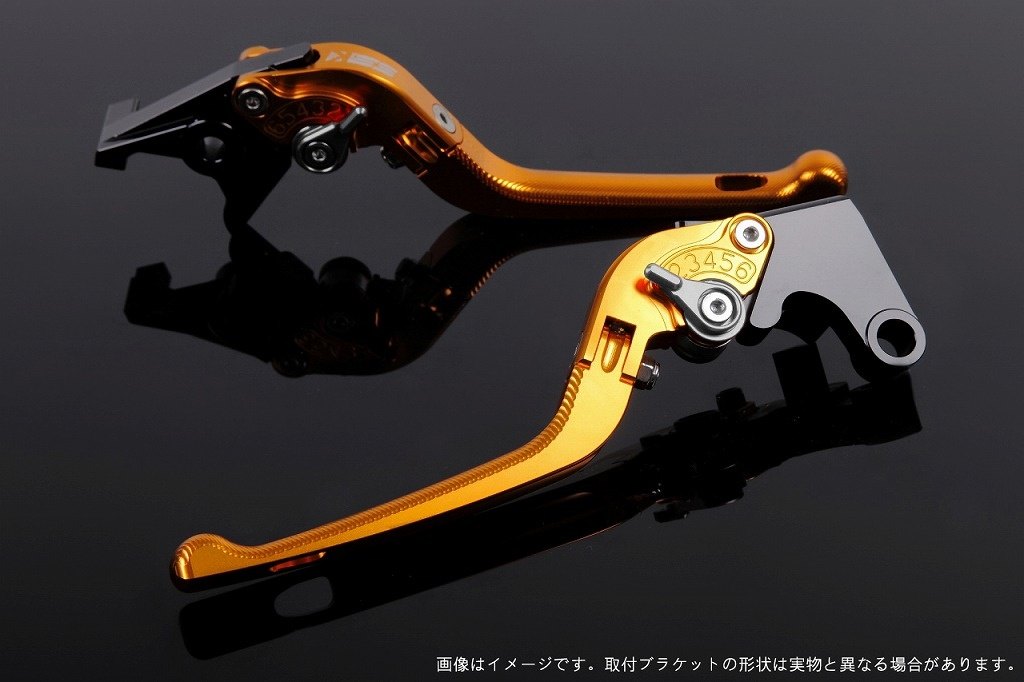 SPEEDRA スピードラ アジャストレバー 3D可倒式 XMAX YAMAHA ヤマハ ブレーキレバー ハンドル周辺パーツ ハンドル アジャスターカラー：チタン / レバー本体カラー：ゴールド｜ウェビック　店