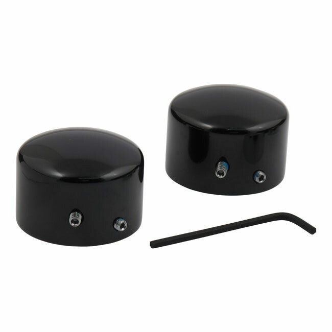 MCS エムシーエス フロントアクスルナットキャップキット【FRONT AXLE NUT CAP KIT】 07-17 SOFTAIL EXCL． SPRINGERS FLSTNSE FXCW／C FXSB FXSBSE FXSE FXSTD； 08-17 DYNA； TOURING TRIKE； XL； 02-11 V-ROD HARLEY-DAVIDSON ハーレーダビッドソン 外装