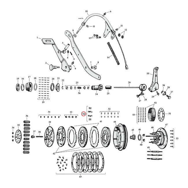 MCS エムシーエス バッファアッシー クラッチディスク【BUFFER ASSY CLUTCH DISC】 41-E81 B．T．； 41-73 45' SVNU HARLEY-DAVIDSON ハーレーダビッドソン クラッチプレート・クラッチディスク・フリクションプレート 駆動系