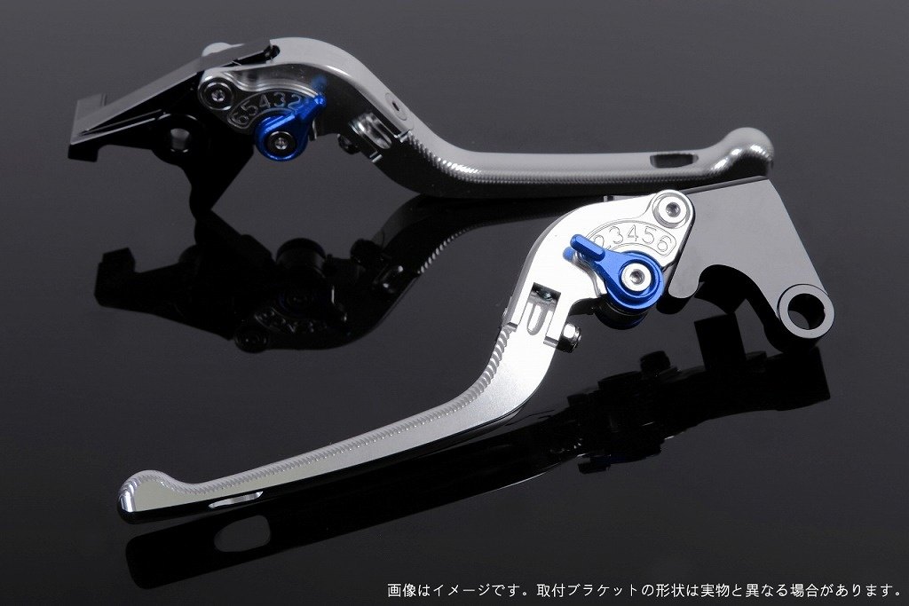 SPEEDRA スピードラ アジャストレバー 3D可倒式 スクランブラーカフェレーサー DUCATI ドゥカティ ブレーキレバー ハンドル周辺パーツ ハンドル アジャスターカラー：ブルー / レバー本体カラー：シルバー